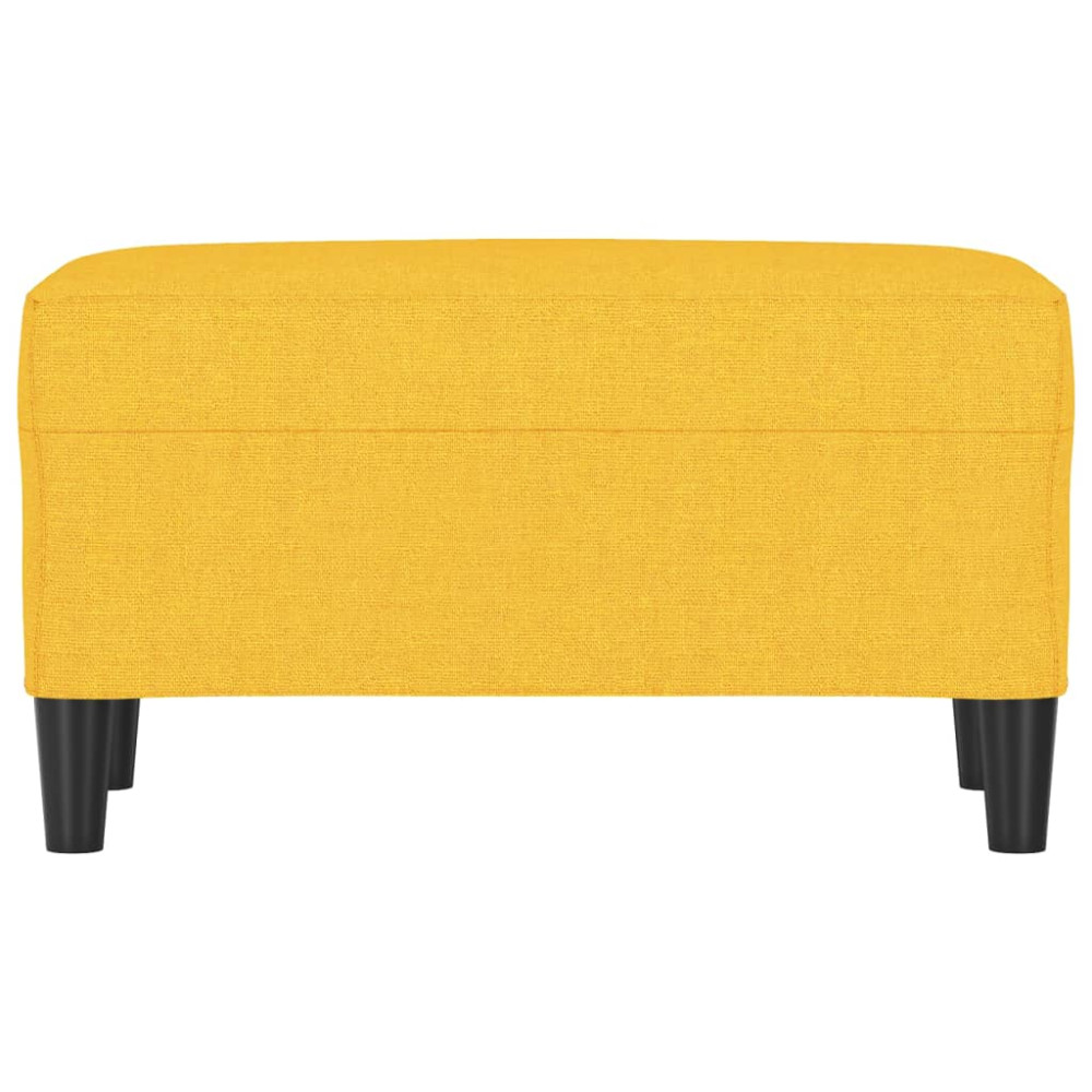 Produktbild för Bänk ljusgul 70x35x41 cm tyg