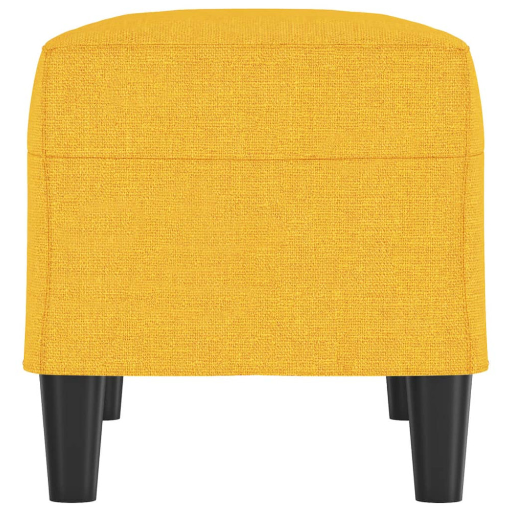 Produktbild för Bänk ljusgul 70x35x41 cm tyg