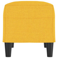 Produktbild för Bänk ljusgul 70x35x41 cm tyg