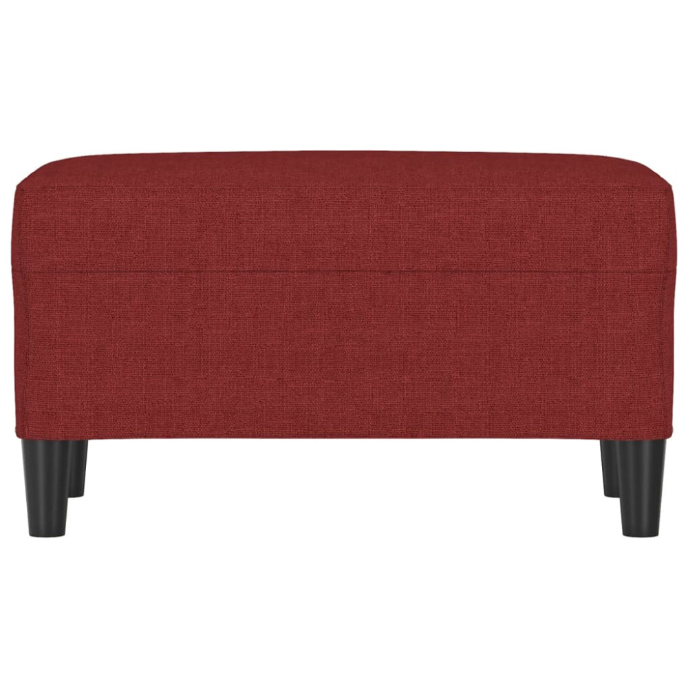 Produktbild för Bänk vinröd 70x35x41 cm tyg