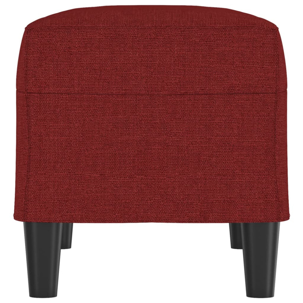 Produktbild för Bänk vinröd 70x35x41 cm tyg