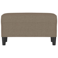 Produktbild för Bänk taupe 70x35x41 cm tyg