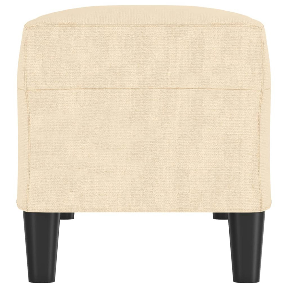 Produktbild för Bänk gräddvit 100x35x41 cm tyg