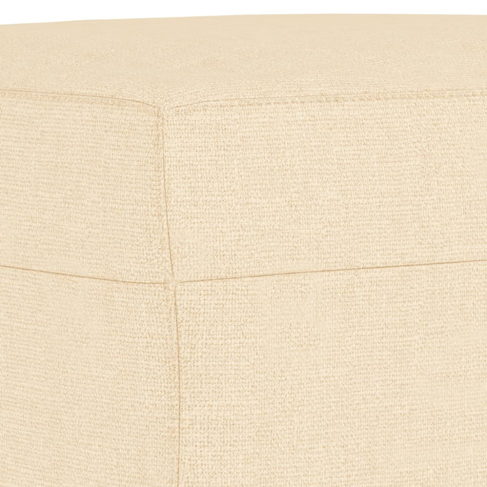 Produktbild för Bänk gräddvit 100x35x41 cm tyg