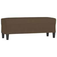 Produktbild för Bänk brun 100x35x41 cm tyg