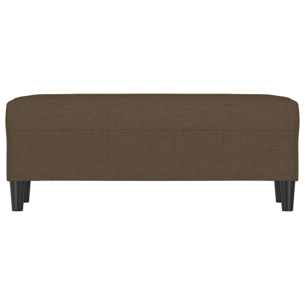 Produktbild för Bänk brun 100x35x41 cm tyg