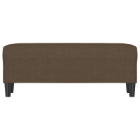 Produktbild för Bänk brun 100x35x41 cm tyg