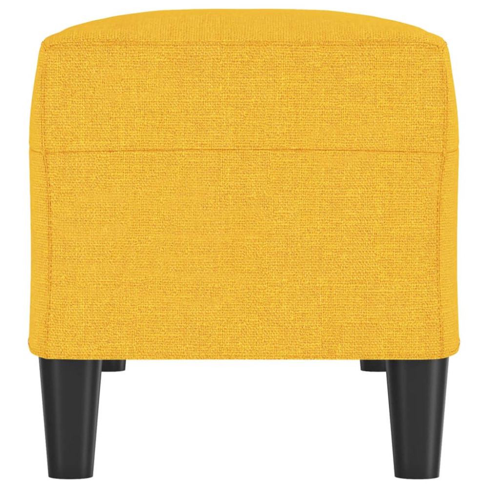 Produktbild för Bänk ljusgul 100x35x41 cm tyg