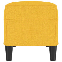 Produktbild för Bänk ljusgul 100x35x41 cm tyg