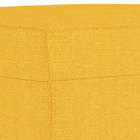 Produktbild för Bänk ljusgul 100x35x41 cm tyg