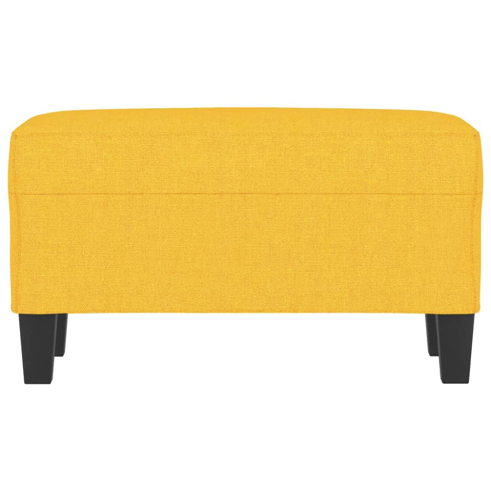 Produktbild för Bänk ljusgul 70x35x41 cm tyg