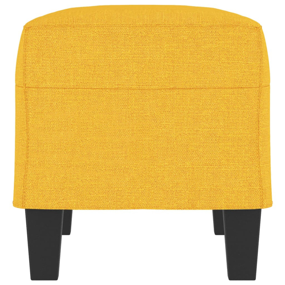 Produktbild för Bänk ljusgul 70x35x41 cm tyg