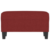 Produktbild för Bänk vinröd 70x35x41 cm tyg