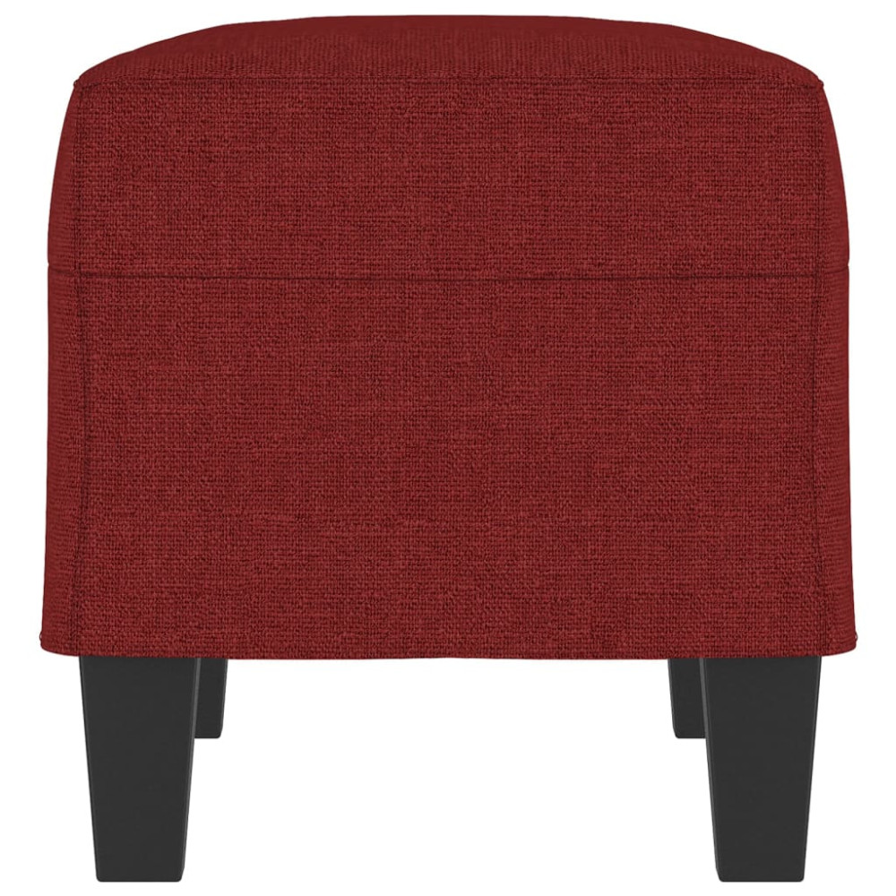 Produktbild för Bänk vinröd 70x35x41 cm tyg