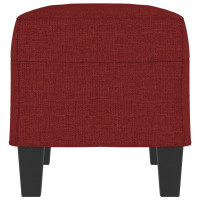 Produktbild för Bänk vinröd 70x35x41 cm tyg
