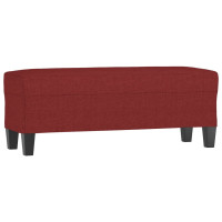 Produktbild för Bänk vinröd 100x35x41 cm tyg