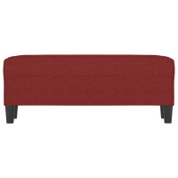 Produktbild för Bänk vinröd 100x35x41 cm tyg