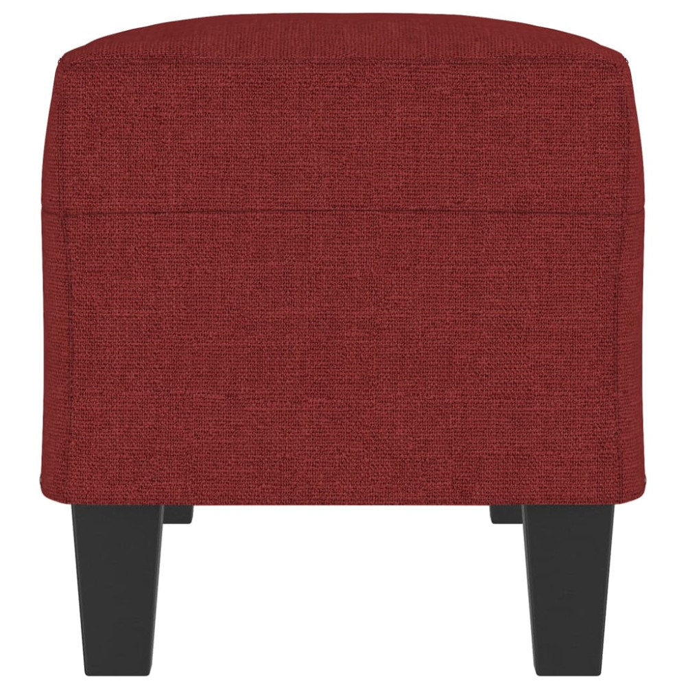 Produktbild för Bänk vinröd 100x35x41 cm tyg