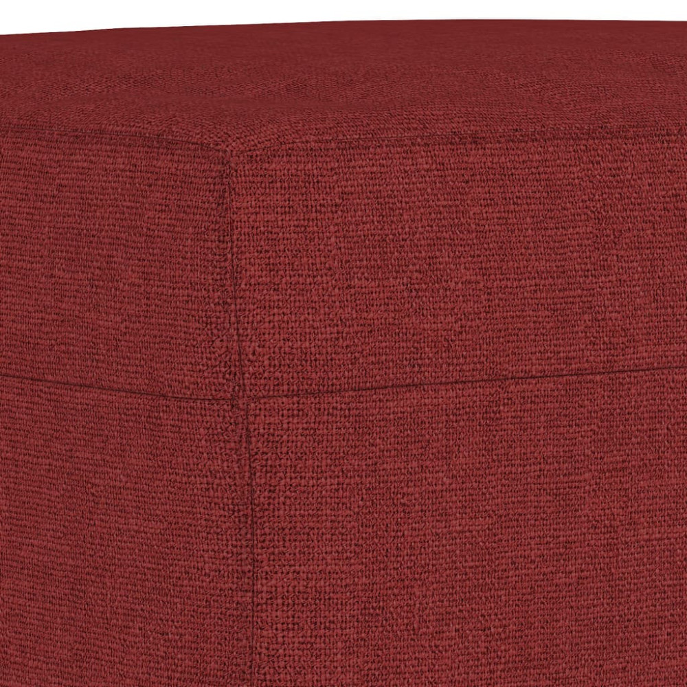 Produktbild för Bänk vinröd 100x35x41 cm tyg