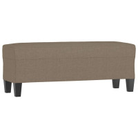 Produktbild för Bänk taupe 100x35x41 cm tyg
