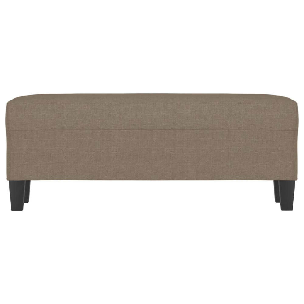 Produktbild för Bänk taupe 100x35x41 cm tyg