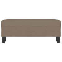 Produktbild för Bänk taupe 100x35x41 cm tyg