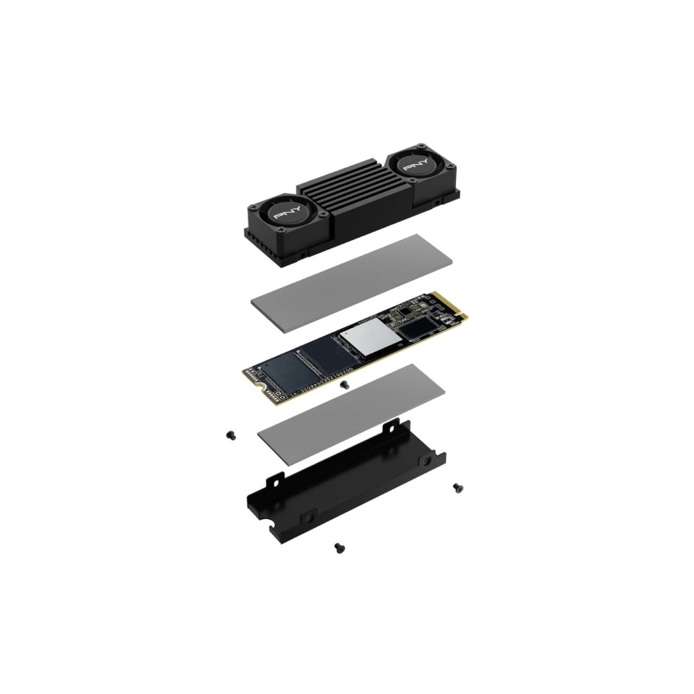 Produktbild för PNY XLR8 CS3150 - SSD - 2 TB - PCI Express 5.0 x4 (NVMe)