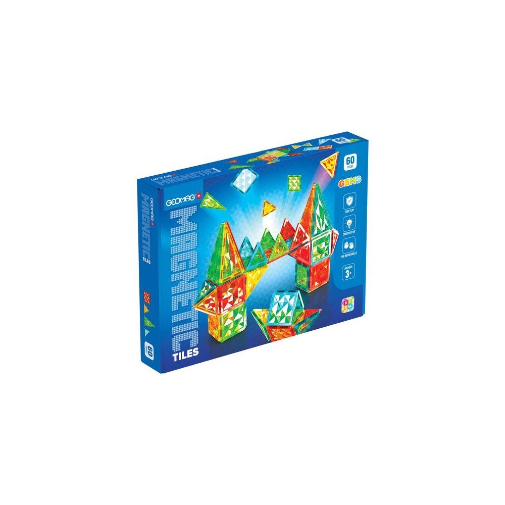 Produktbild för GEOMAG Ädelstenar 60 delar
