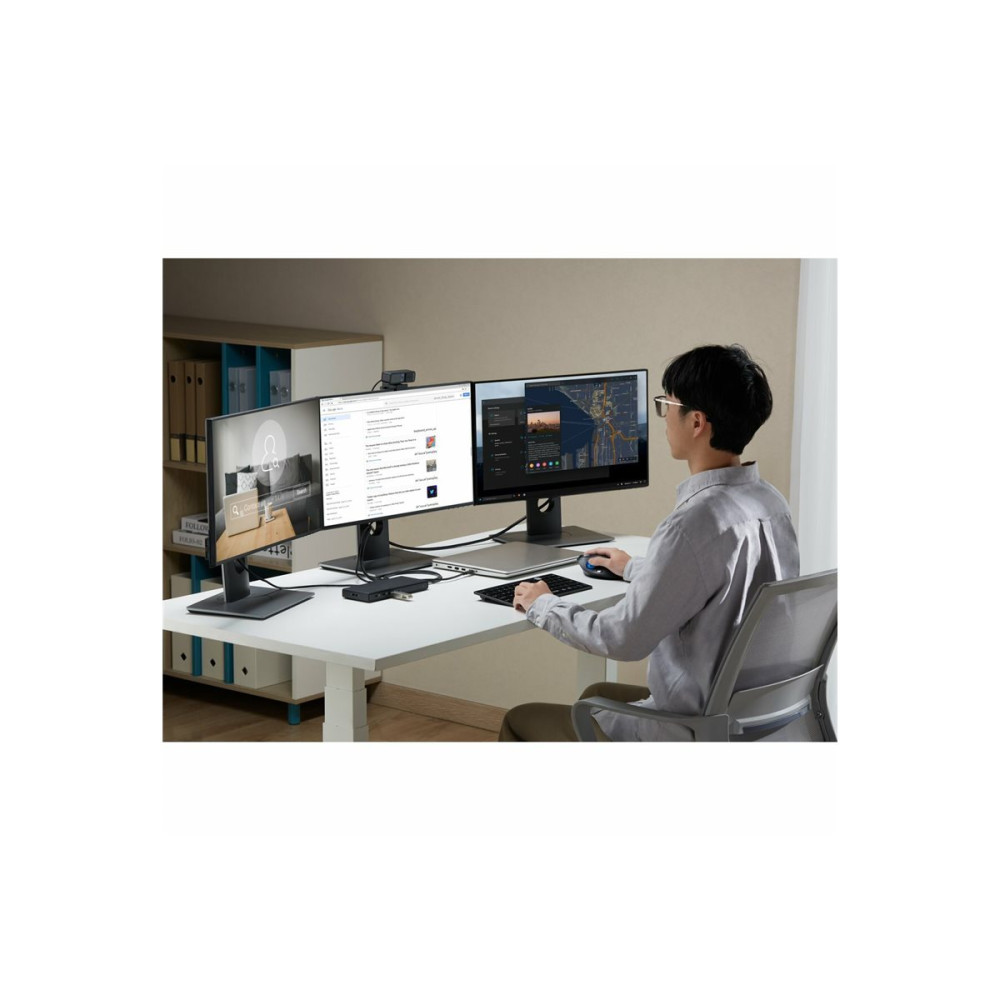 Produktbild för Kensington SD4842P EQ - dockningsstation - USB-C / USB4 / Thunderbolt 3 / Thunderbolt 4 - 2 x HDMI, DP - 1GbE