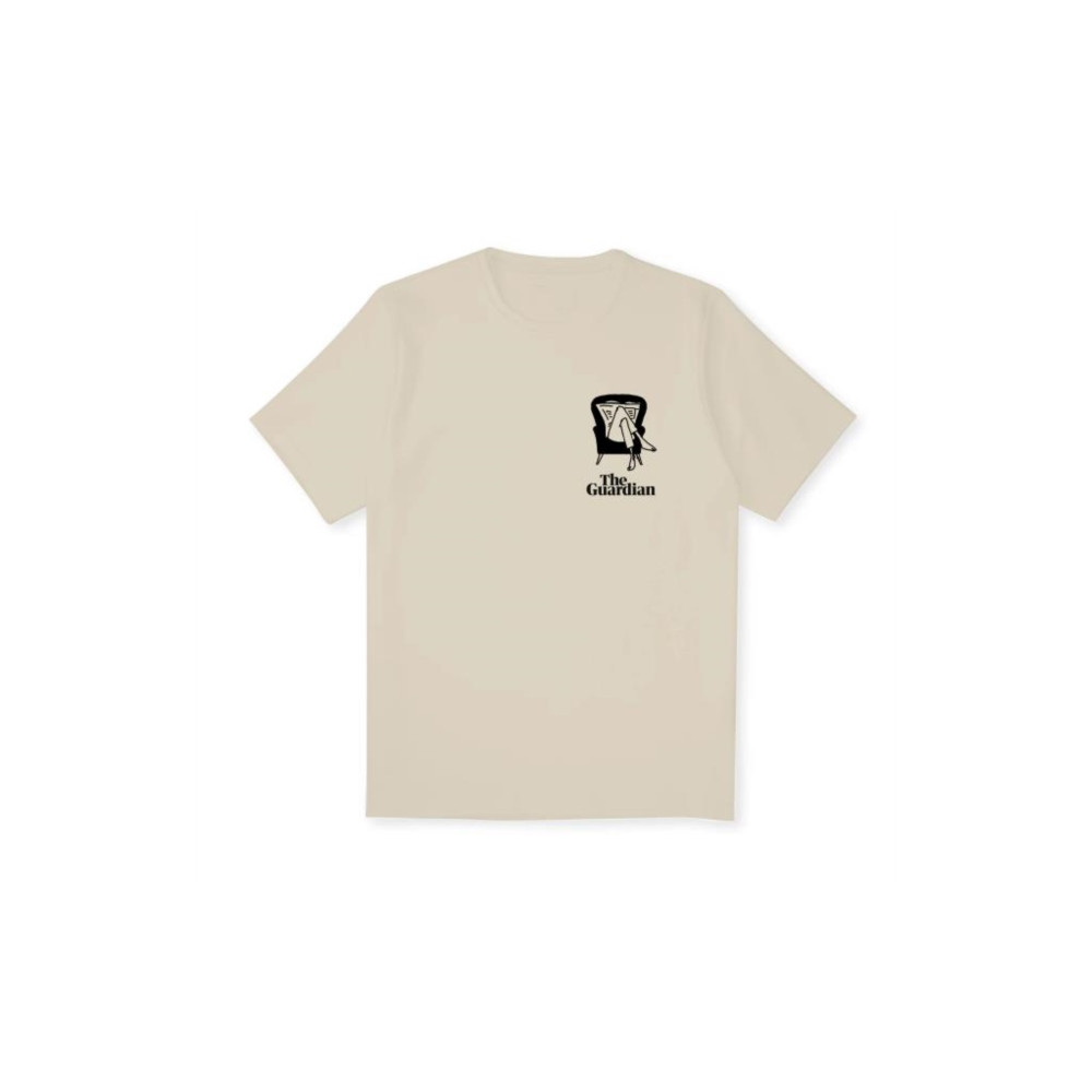 Produktbild för Guardian Reader T-Shirt Natural Raw - Medium (häftad, eng)