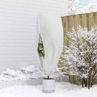 Produktbild för Frostskydd för växtfleeceöverdrag 5 pcs Vit 1,55 x 1 m
