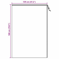 Produktbild för Frostskydd för växtfleeceöverdrag 5 pcs Vit 1,8 x 1,2 m