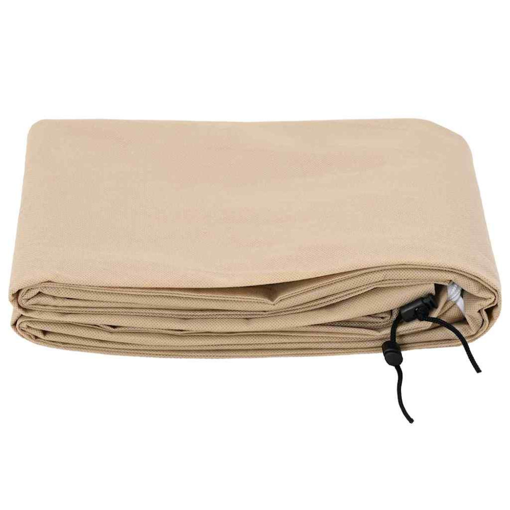 Produktbild för Frostskydd för växtfleeceöverdrag 5 pcs Beige 1,55 x 1 m