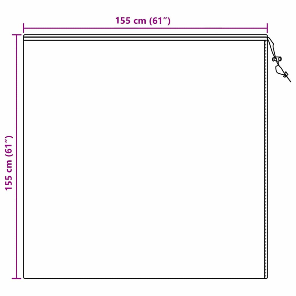 Produktbild för Frostskydd för växtfleeceöverdrag 5 pcs Grön 1,55 x 1,55 m