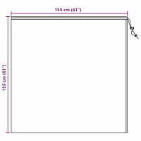 Produktbild för Frostskydd för växtfleeceöverdrag 5 pcs Grön 1,55 x 1,55 m