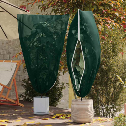 vidaXL Frostskydd för växtfleeceöverdrag 5 pcs Grön 1,8 x 1,2 m