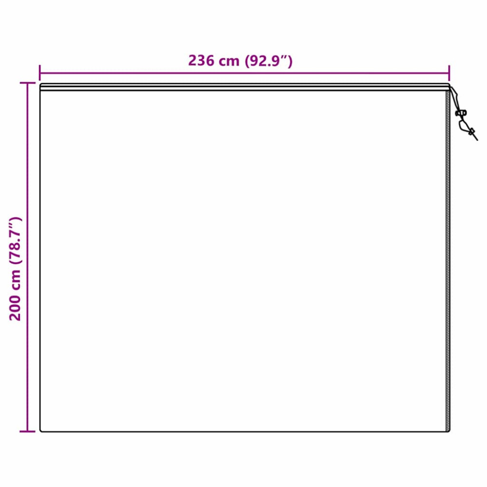 Produktbild för Frostskydd för växtfleeceöverdrag 3 pcs Vit 2 x 2,36 m