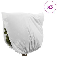 Produktbild för Frostskydd för växtfleeceöverdrag 3 pcs Vit 3 x 3,93 m