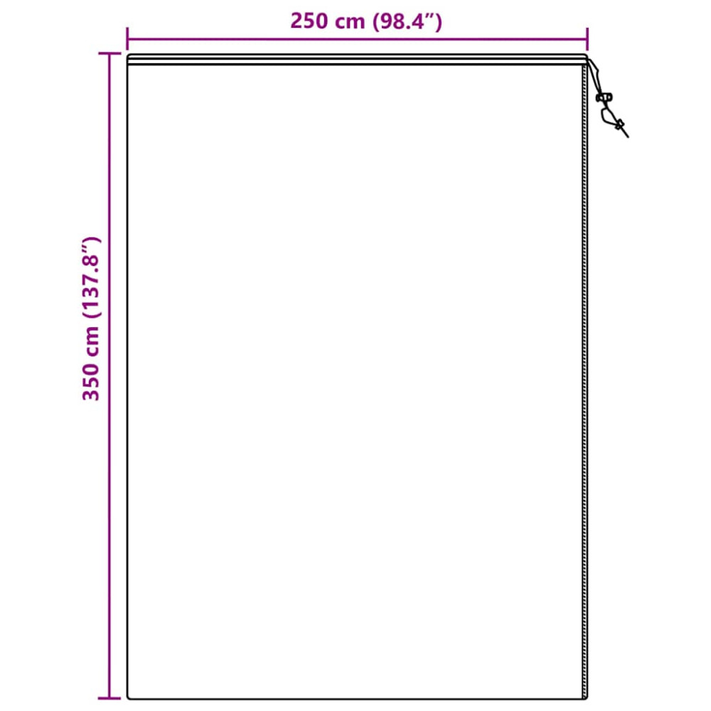 Produktbild för Frostskydd för växtfleeceöverdrag Beige 3,5 x 2,5 m