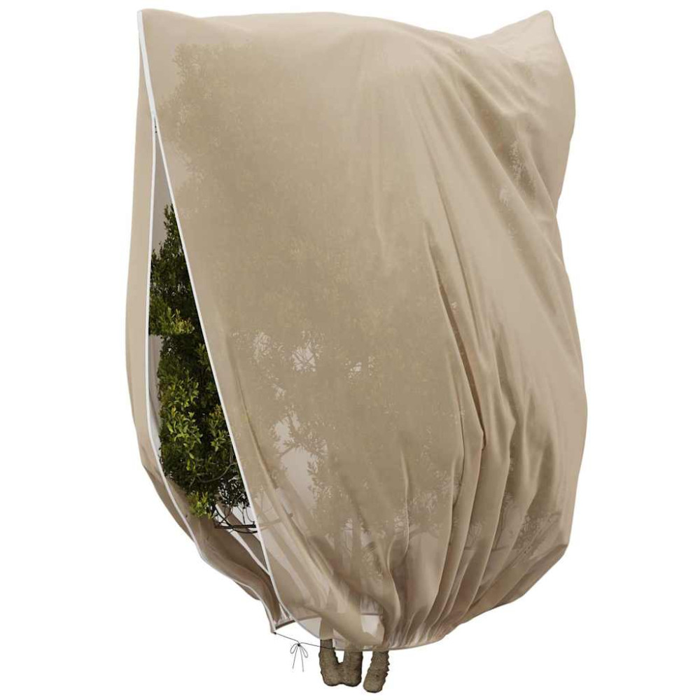 Produktbild för Frostskydd för växtfleeceöverdrag Beige 3,5 x 2,5 m