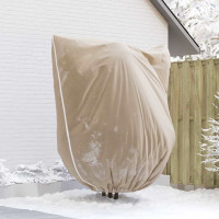 Produktbild för Frostskydd för växtfleeceöverdrag 3 pcs Beige 2,4 x 2 m