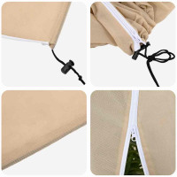 Produktbild för Frostskydd för växtfleeceöverdrag 3 pcs Beige 2,4 x 2 m