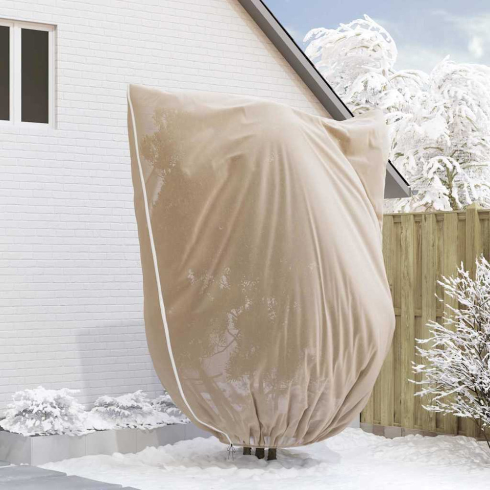 Produktbild för Frostskydd för växtfleeceöverdrag 3 pcs Beige 3,5 x 2,5 m