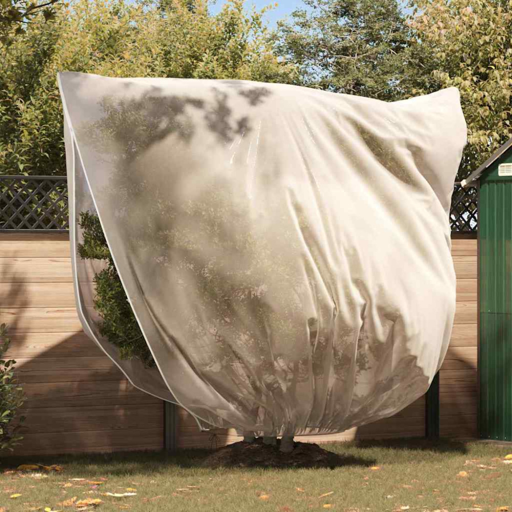 Produktbild för Frostskydd för växtfleeceöverdrag 3 pcs Beige 2,5 x 3,14 m