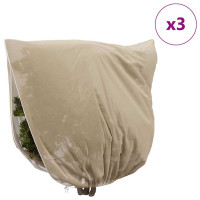 Produktbild för Frostskydd för växtfleeceöverdrag 3 pcs Beige 3 x 3,93 m