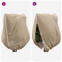 Produktbild för Frostskydd för växtfleeceöverdrag 3 pcs Beige 3 x 3,93 m