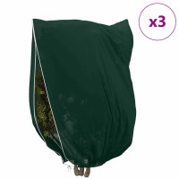 Produktbild för Frostskydd för växtfleeceöverdrag 3 pcs Grön 2,4 x 2 m