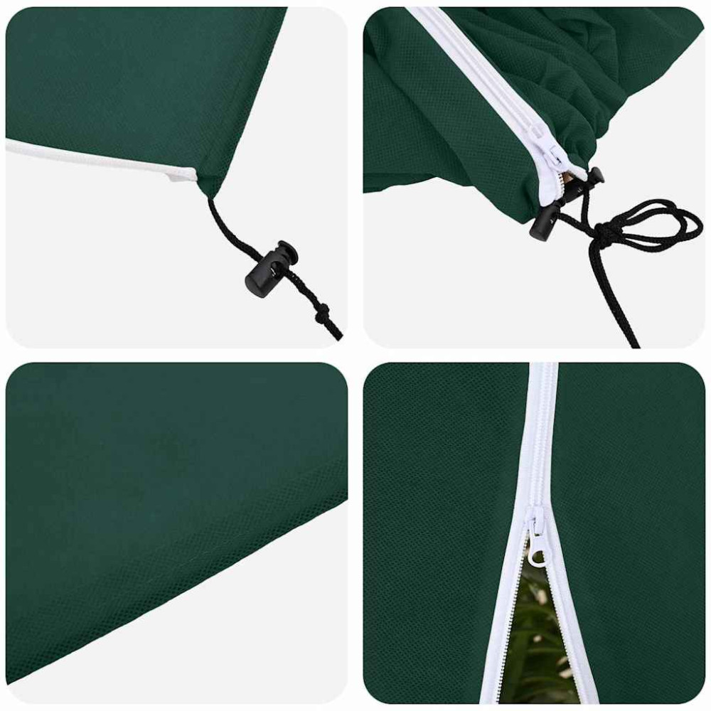 Produktbild för Frostskydd för växtfleeceöverdrag 3 pcs Grön 3,5 x 2,5 m