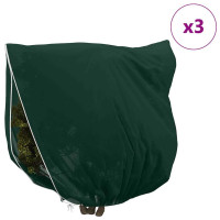 Produktbild för Frostskydd för växtfleeceöverdrag 3 pcs Grön 2 x 2,36 m