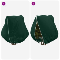 Produktbild för Frostskydd för växtfleeceöverdrag 3 pcs Grön 2,5 x 3,14 m